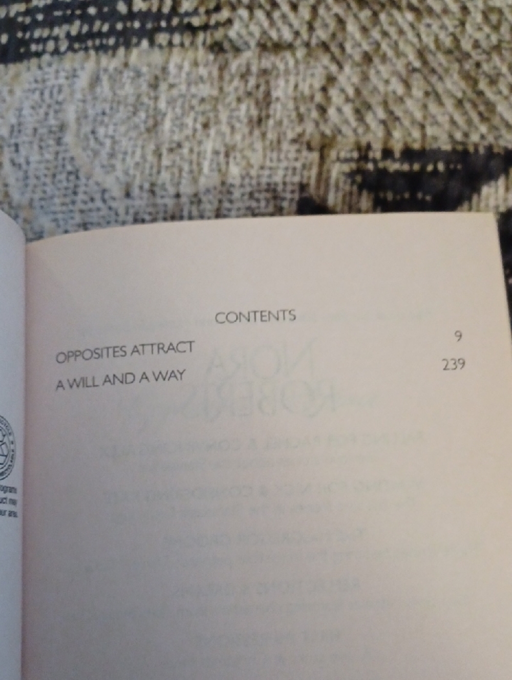 $4 Add-on Nora Roberts "Chances" - Paperback Book (2 In 1) - Picture 6 of 7